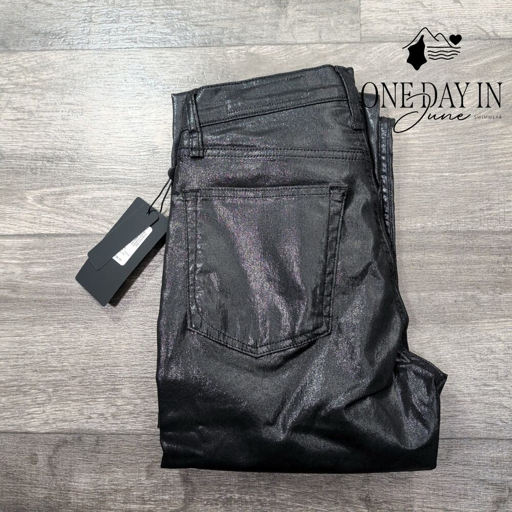 Rag & Bone The Harlow Mid Rise Straight Coated Denim Jeans Size 0 (25) - Picture 6 of 7